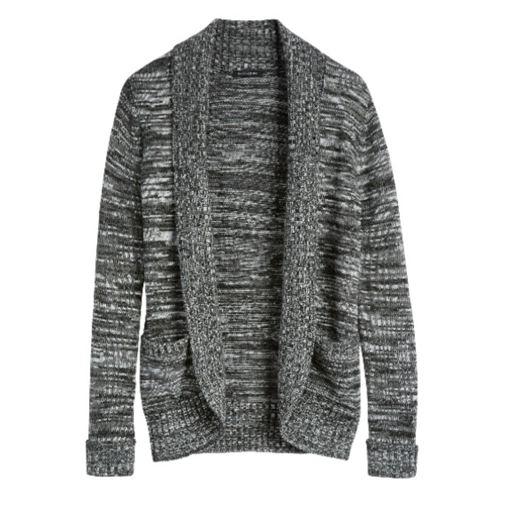 Papermoon Jerrard Heathered Open Front Cardigan